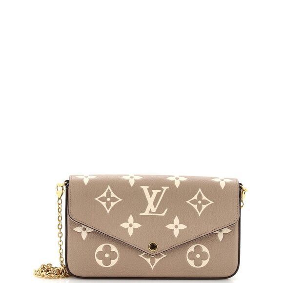 Louis Vuitton Handbags - Louis Vuitton Felicie Pochette Bicolor Monogram Empreinte Giant Neutral